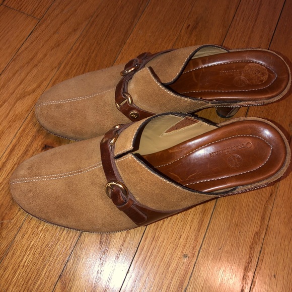 Cole Haan Womens Heels Brown Leather Closed Toed - Picture 9 of 9